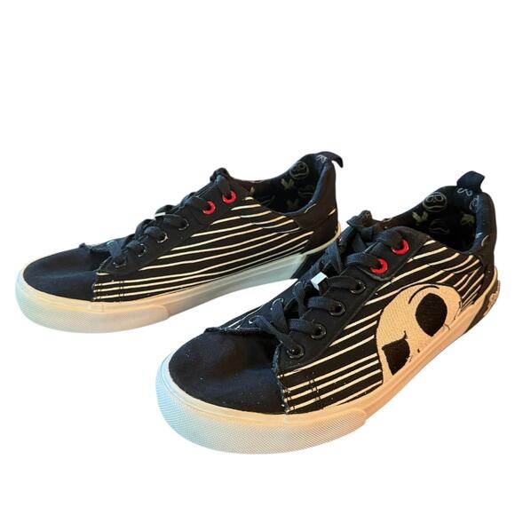 Disney Ground Up Black White Jack Skellington Sneakers Size 9 - Picture 1 of 8